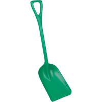 Safety Shovels - Hygienic Shovels (One-Piece), 10" x 14" Blade, 38" Length, Plastic, Green SAL459 | NTL Industrial