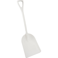 Safety Shovels - Hygienic Shovels (One-Piece), 14" x 17" Blade, 42" Length, Plastic, White SAL461 | NTL Industrial