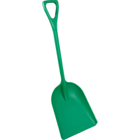 Safety Shovels - Hygienic Shovels (One-Piece), 14" x 17" Blade, 42" Length, Plastic, Green SAL463 | NTL Industrial