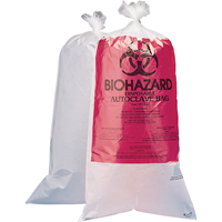 Biohazard Disposal Bags, Bio-Hazard, 24" L x 12" W, 1.5 mils, 100 /pkg. SAM051 | NTL Industrial
