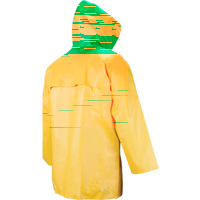 Neo-Slick Chemical & Acid Resistant Rain Jacket, 4X-Large, Yellow, Neoprene SAP019 | NTL Industrial
