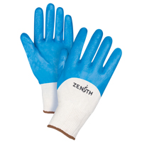 Gants enduits et tricot&eacute;s sans coutures de poids moyen, 9/Grand, R&ecirc;vetement Nitrile, Calibre 13, Enveloppe en Coton NTL Industrial