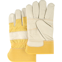 Furniture Leather Gloves, Large, Grain Cowhide Palm, Cotton Inner Lining SAN270 | NTL Industrial