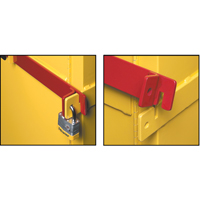 Sure-Grip&reg; Ex High Security Flammable Safety Cabinets, 45 gal., 2 Door, 43" W x 65" H x 18" D NTL Industrial