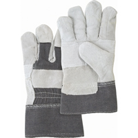 Standard-Duty Patch Palm Fitters Gloves, Large, Split Cowhide Palm, Cotton Inner Lining NTL Industrial