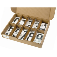 Pressure Sensitive Numbering, 0 to 9, 3-1/2" H, Black on White NTL Industrial