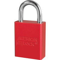 Anodized Padlock, Safety Padlock, Keyed Alike, Aluminum, 1-1/2" Width NTL Industrial