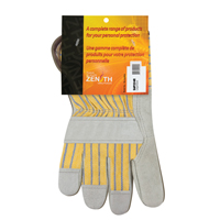 Premium Rugged Fitters Gloves, Large, Split Cowhide Palm, Cotton Inner Lining NTL Industrial