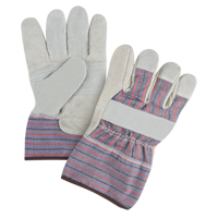 Premium Patch Palm Fitters Gloves, Large, Split Cowhide Palm, Cotton Inner Lining NTL Industrial