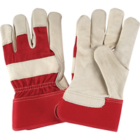 Premium Dry-Palm Fitters Gloves, Large, Grain Cowhide Palm, Cotton Inner Lining NTL Industrial