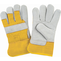 Gants d'ajusteur doubl&eacute;s pour l'hiver de premi&egrave;re qualit&eacute;, Moyen, Paume en Cuir de vache refendu, Doublure en Molleton de mousse NTL Industrial