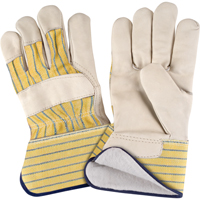 Abrasion-Resistant Winter-Lined Fitters Gloves, X-Large, Grain Cowhide Palm, Cotton Fleece Inner Lining SAP245 | NTL Industrial
