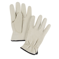 Gants de conducteur doubl&eacute;s pour l'hiver, T-Grand, Paume en Cuir fleur de vache, Molleton NTL Industrial