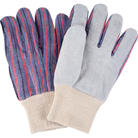 Standard-Duty Work Gloves, Large, Split Cowhide Palm SAP297 | NTL Industrial