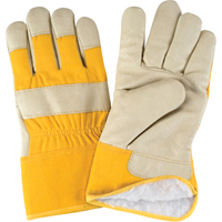 Winter-Lined Fitters Gloves, Large, Grain Pigskin Palm, Boa Inner Lining NTL Industrial