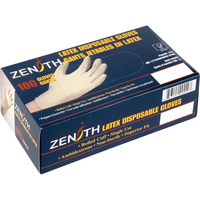 Gants d'examen de premi&egrave;re qualit&eacute; pour peau sensible, Petit, Latex, 4 mils, Poudr&eacute;s, Naturel NTL Industrial
