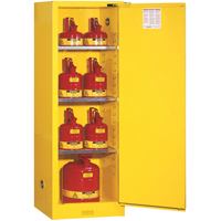 Sure-Grip&reg; EX Slimline Flammable Safety Cabinet, 22 gal., 1 Door, 23.25" W x 65" H x 18" D NTL Industrial