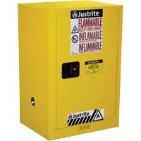 Sure-Grip&reg; EX Compac Flammable Safety Cabinet, 12 gal., 1 Door, 23.25" W x 35" H x 18" D NTL Industrial