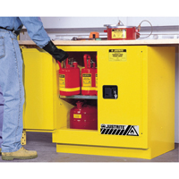 Sure-Grip&reg; EX Undercounter Flammable Safety Cabinet, 22 gal., 2 Door, 35" W x 35" H x 22" D NTL Industrial