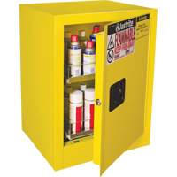 Sure-Grip&reg; EX Benchtop Flammable Safety Cabinet, 24 gal., 1 Door, 21" W x 27" H x 18" D NTL Industrial