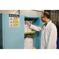 Sure-Grip&reg; Ex Acid/Corrosive Storage Cabinets, 45 gal., 43" x 65" x 18" NTL Industrial