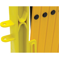 Xpandit Barricade, 36" H x 11.5' L, Black/Yellow SAQ195 | NTL Industrial