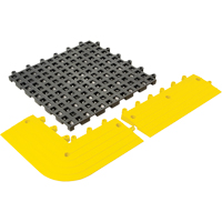 ErgoDeck&reg; General Purpose No. 564 Matting, PVC, 1-1/2' W x 1-1/2' L, 7/8" Thick, Charcoal NTL Industrial