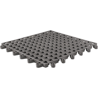 ErgoDeck&reg; General Purpose No. 564 Matting, PVC, 1-1/2' W x 1-1/2' L, 7/8" Thick, Charcoal NTL Industrial