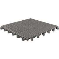 ErgoDeck&reg; Soft No. 566 Matting, PVC, 1-1/2' W x 1-1/2' L, 7/8" Thick, Charcoal NTL Industrial
