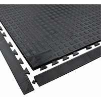 Rejuvenator Connect No. 502 Matting, Polyurethane, 3' W x 3' L, 5/8" Thick, Black NTL Industrial