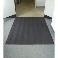 Waterhog&reg; Eco Elite Matting, Wiper/Scraper, 4' x 6' x 3/8", Grey Ash NTL Industrial