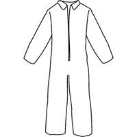 Pyrolon&reg; Plus 2 Disposable FR Coveralls, Small, Blue, FR Treated Fabric NTL Industrial