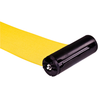 Free-Standing Crowd Control Barrier Receiver Post, 35" High, Yellow SAS232 | NTL Industrial