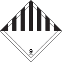 TDG Shipping Labels, Class 9, Miscellaneous Dangerous Goods, Paper NTL Industrial