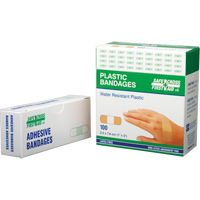 Bandages, Rectangulaire/carr&eacute;e, 3", Plastique, St&eacute;rile NTL Industrial