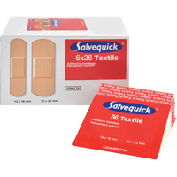 Syst&egrave;mes de distribution de bandages Salvequick - recharges st&eacute;riles, Rectangulaire/carr&eacute;e, Tissu, St&eacute;rile NTL Industrial