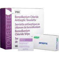 Benzalkonium Chloride Wipes, Towelette, Antiseptic SAY432 | NTL Industrial