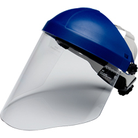Ratchet Headgear with Polycarbonate Faceshield, Polycarbonate, Ratchet Suspension, Meets ANSI Z87+ SDA135 | NTL Industrial