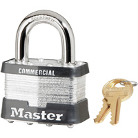 Cadenas lamin&eacute;, Argent, Cl&eacute;s identiques, Acier lamin&eacute;, Largeur de 2" NTL Industrial