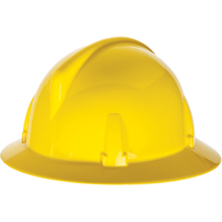 TopGard&reg; Full Brim Hardhat, Meets CSA Type 1, Ratchet Suspension, Non-Vented NTL Industrial