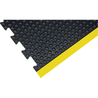 Tapis antifatigue en d&ocirc;me, &agrave; bulles, 3' x 4' x 1/2", Noir, Caoutchouc NTL Industrial