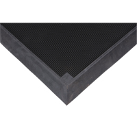 Foot Sanitizing Matting, Rubber, 2-2/3' W x 3-1/4' L x 2-1/2" Thick, Black NTL Industrial