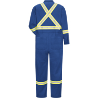 Flame-Resistant CoolTouch&reg;2 Premium Coveralls, Size 44, Royal Blue, 9 cal/cm² NTL Industrial