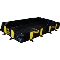 Rigid-Lock QuickBerm&reg;, 235 US gal. Capacity, 4' W x 8' L x 12" H, Stake Wall NTL Industrial
