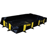 Rigid-Lock QuickBerm&reg;, 355 US gal. Capacity, 6' W x 8' L x 12" H, Stake Wall NTL Industrial