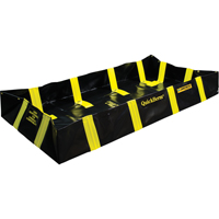 QuickBerm&reg; Containment Berm with Inside Wall Supports, 235 US gal. Capacity, 4' W x 8' L x 12" H, Snap-Up Bracket NTL Industrial