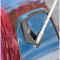 Safety Whip&reg; Light-Duty Whips, Window Mount, 5' High, Orange NTL Industrial