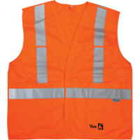Vestes de s&eacute;curit&eacute; ignifug&eacute;es, Orange haute visibilit&eacute;, Moyen/Petit, Polyester NTL Industrial