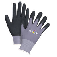 Gants ZX-1 de premi&egrave;re qualit&eacute; compatibles avec les &eacute;crans tactiles, 8/Moyen, R&ecirc;vetement Nitrile/Mousse de nitrile, Calibre 15, Enveloppe en Nylon NTL Industrial