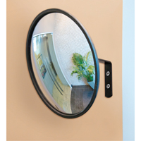 Miroir convexe avec support, Int&eacute;rieur/Ext&eacute;rieur, Diam&egrave;tre 12" NTL Industrial